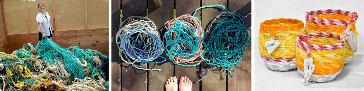 Ghost Net Landscape: fishing rope marine debris art installation by Emily  Miller fine art :: Ocean-inspired artwork from Oregon & Kauai